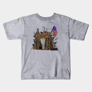 Castle Byers Illustrated Vintage Stranger Things 80s Kids T-Shirt